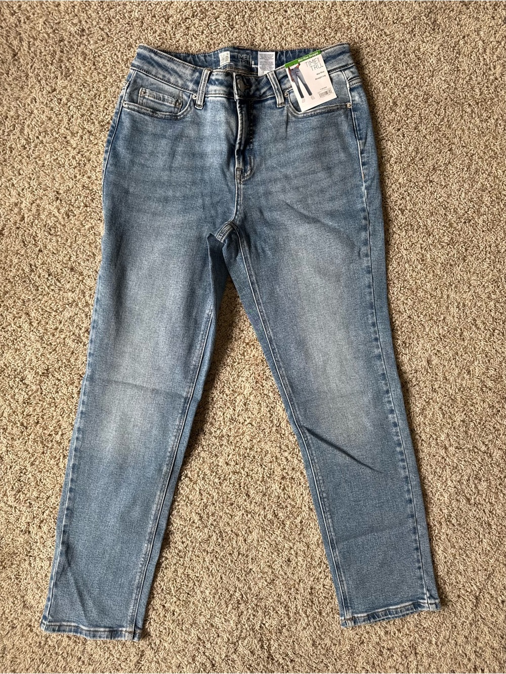 Women's Straight Leg Light Blue Jeans